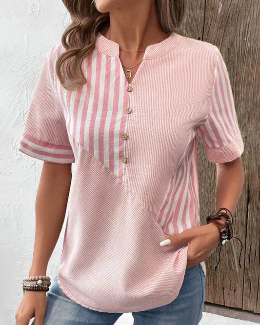Mira | Soft Striped Blouse