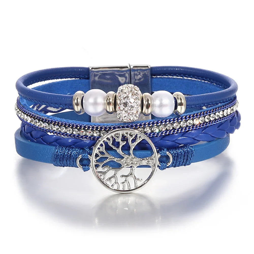 Tree of Life Rhinestone Bracelet