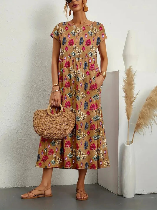 Sasha | Ethereal Tummy Covering Floral Dress
