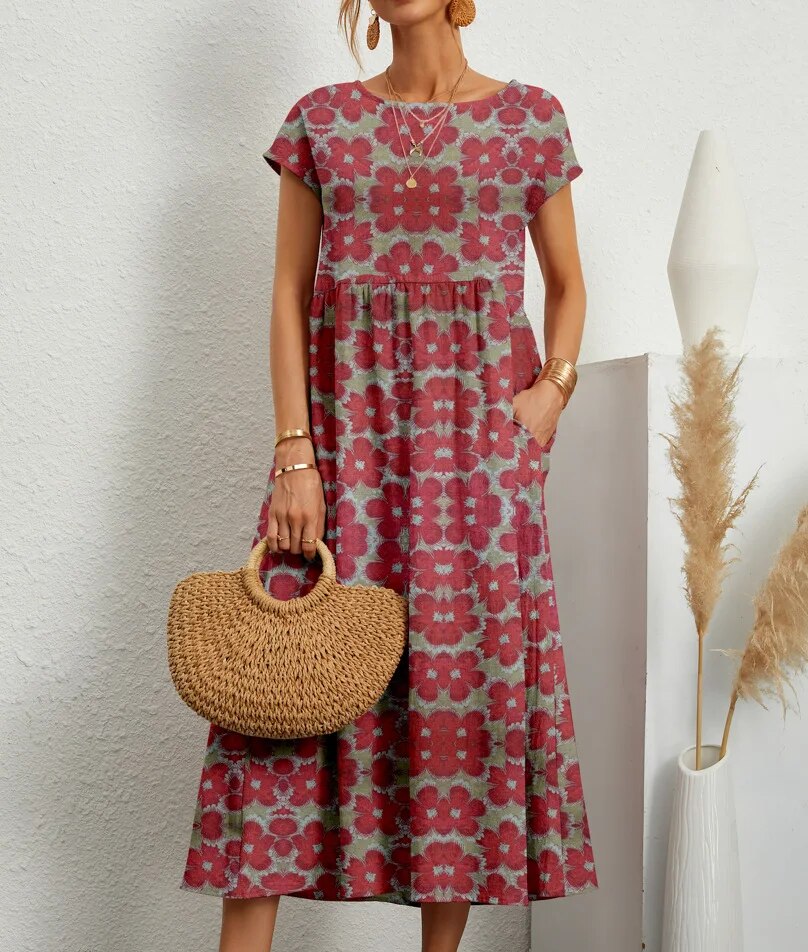 Sasha | Ethereal Tummy Covering Floral Dress