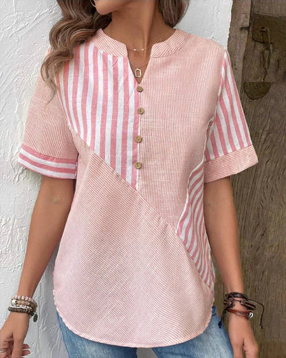 Mira | Soft Striped Blouse