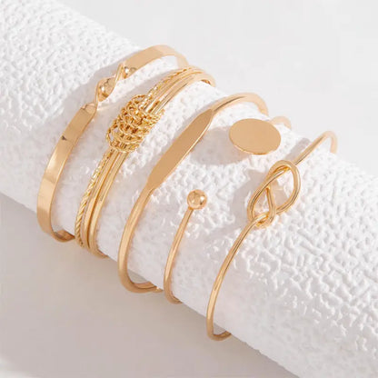 Elegant Golden Bracelet Set