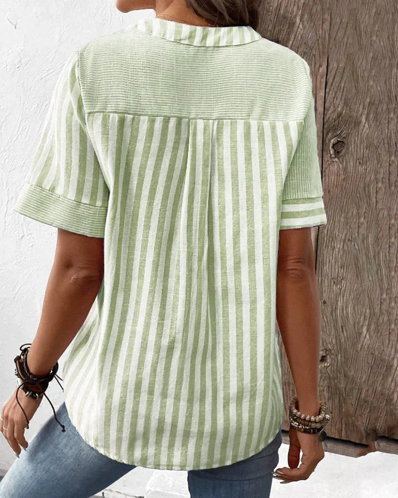 Mira | Soft Striped Blouse