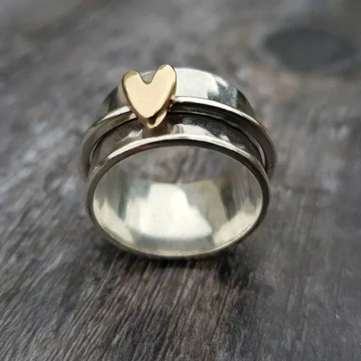 Timeless Heart Dangle Ring