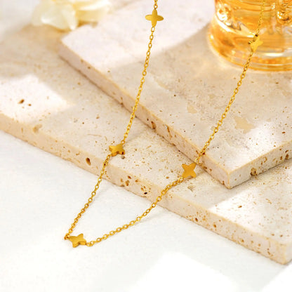 Golden Star Charm Necklace