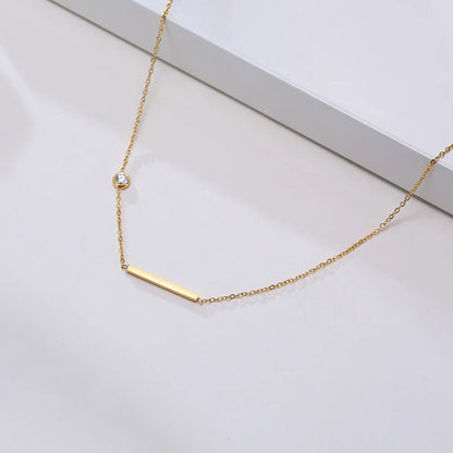 Radiant Sideways Cross Necklace