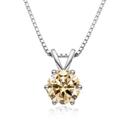 Elegant Moissanite Solitaire Necklace