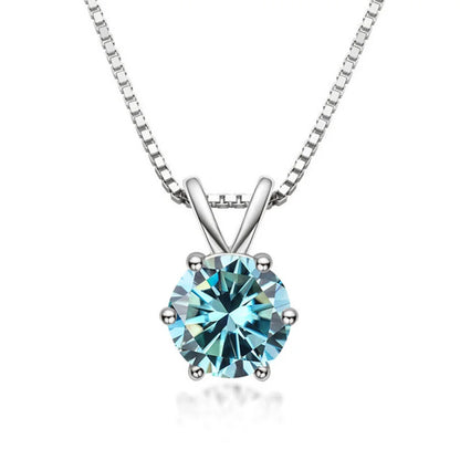 Elegant Moissanite Solitaire Necklace