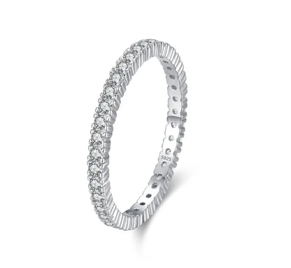 Shining Minimalist Eternity Ring