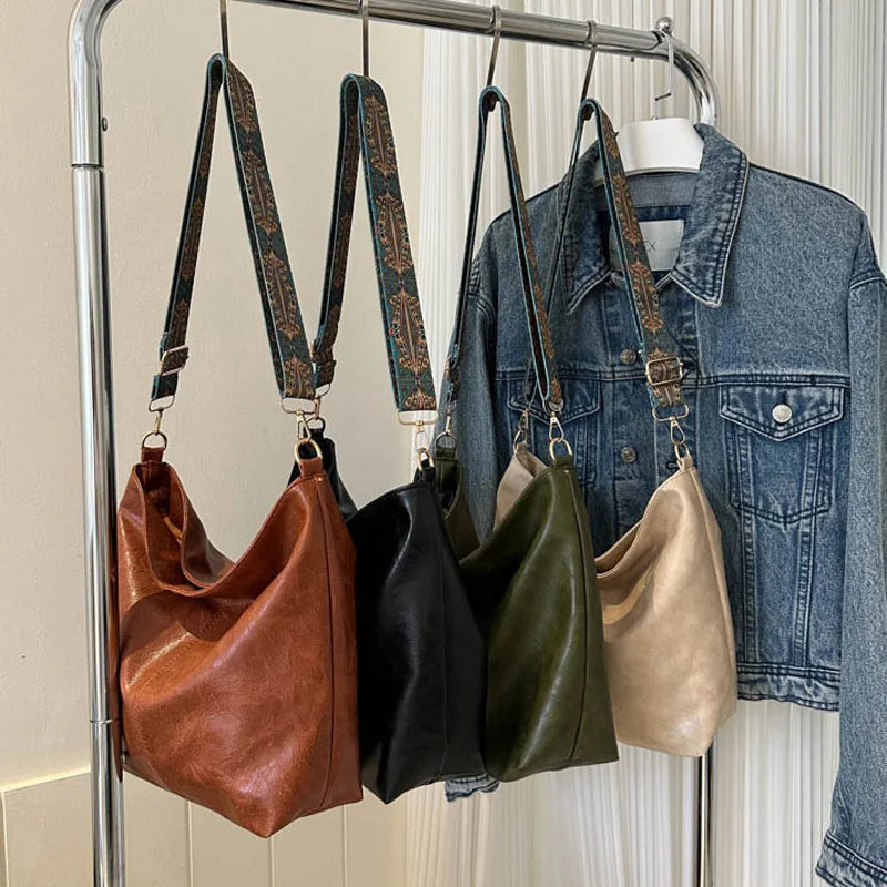 Chelsey | Vintage Charm Leather Shoulder Bag