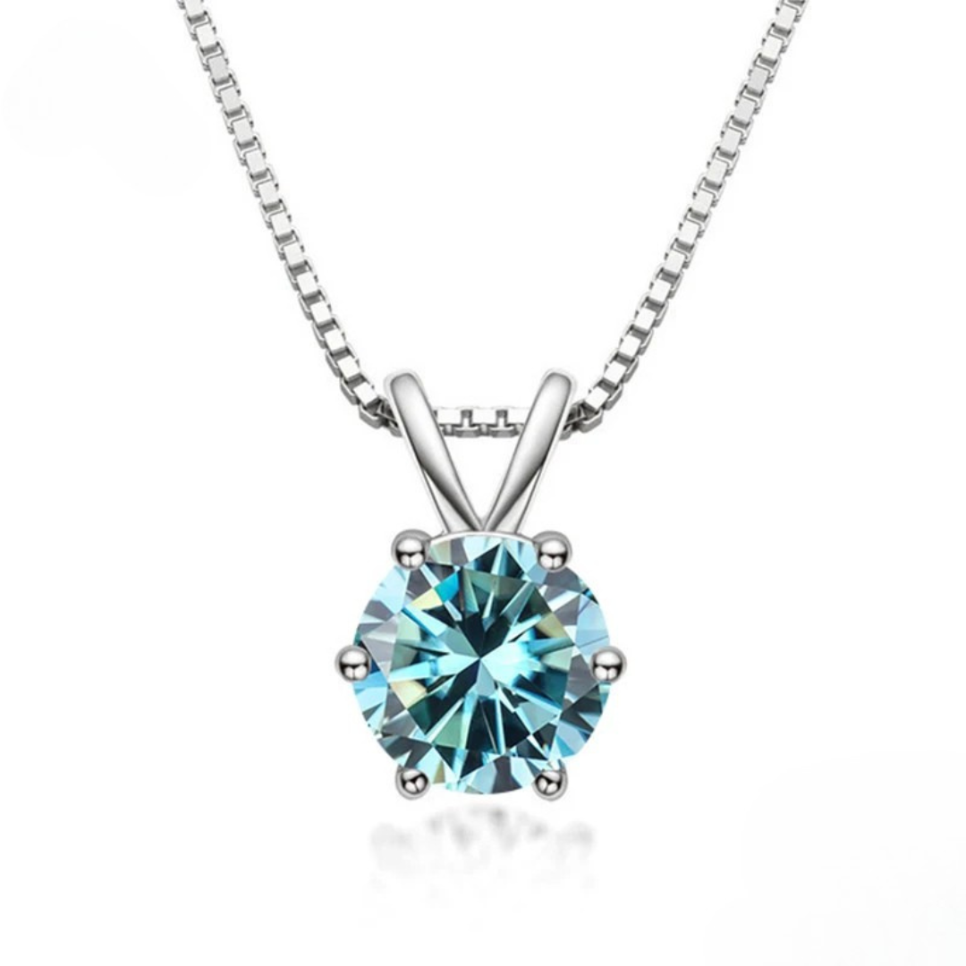 Elegant Moissanite Solitaire Necklace