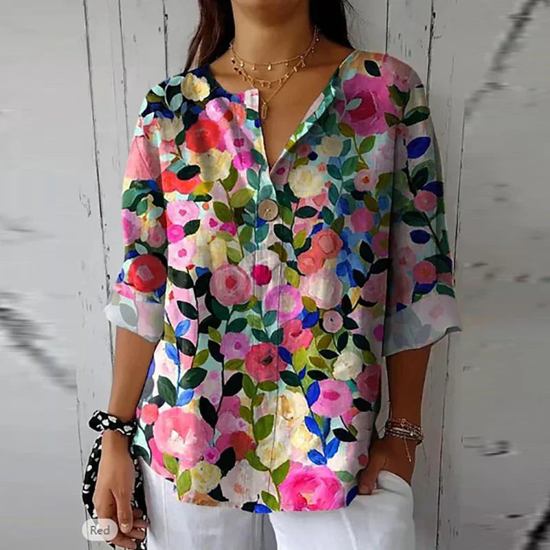 Alana | Floral Breeze Shirt