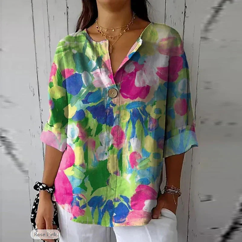 Alana | Floral Breeze Shirt
