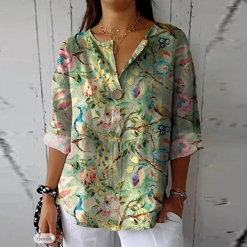 Alana | Floral Breeze Shirt