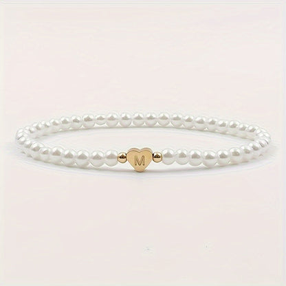A-Z Heart Initial Bracelet