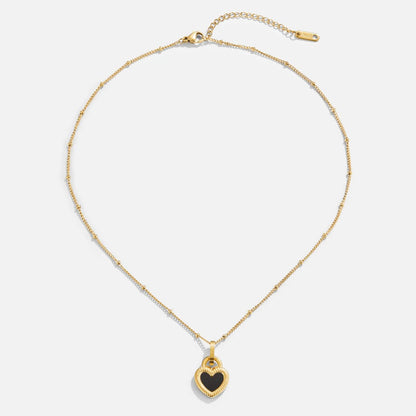 Reversible Heart Necklace