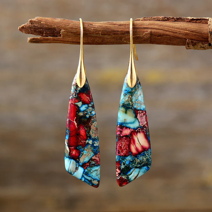 Timeless Colorful Stone Earrings