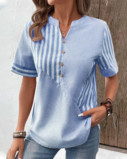Mira | Soft Striped Blouse